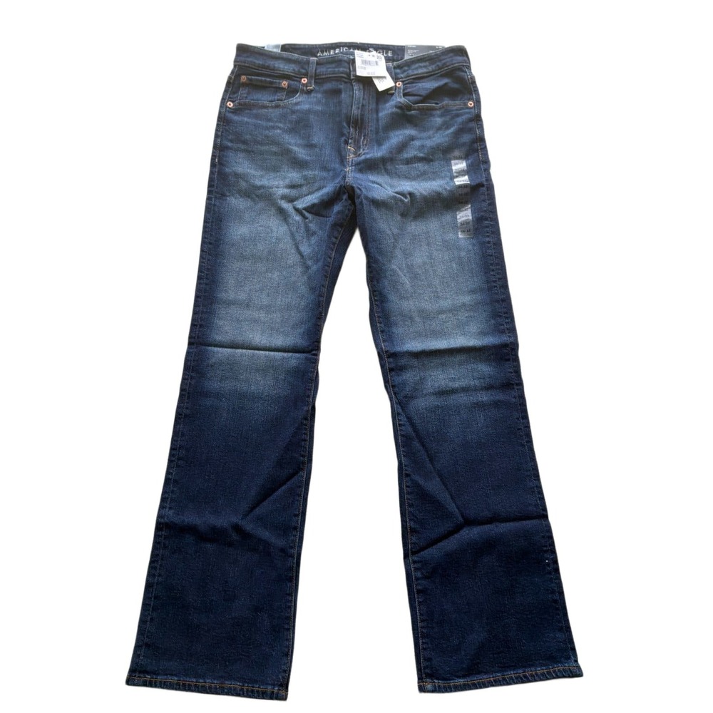 American Eagle Original Bootcut Jeans Mens 34x32 AirFlex+ Twilight Blue NWT